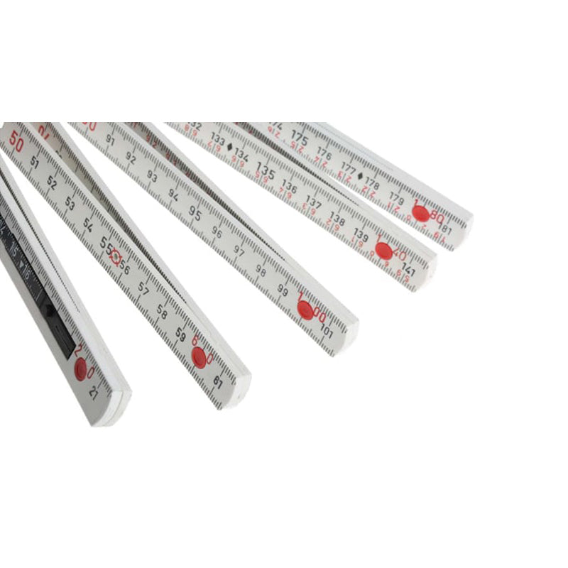 Wiha 33232 Folding Ruler Long Life Plus 2 m Plastic Metric All in One